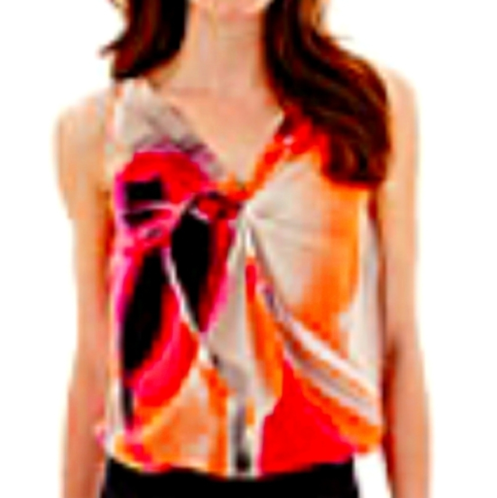 WORTHINGTON Sleeveless Knot Front Blouse
